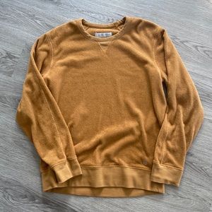 Outerknown Mustard Yellow Crewneck Sweatshirt